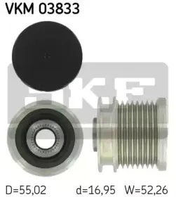 VKM 03833 SKF Механизм свободного хода генератора